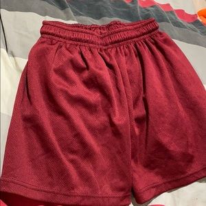 Boys maroon shorts
